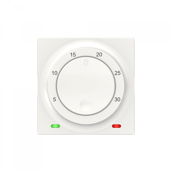 Vignette 2 produit Unica - thermostat chauffage / climatisation - 8A - Blanc - mca seul | Ref : NU350118