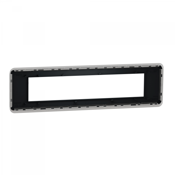 Vignette 2 produit Unica Pro - plaque de finition - Anthracite - 10 modules | Ref : NU411054