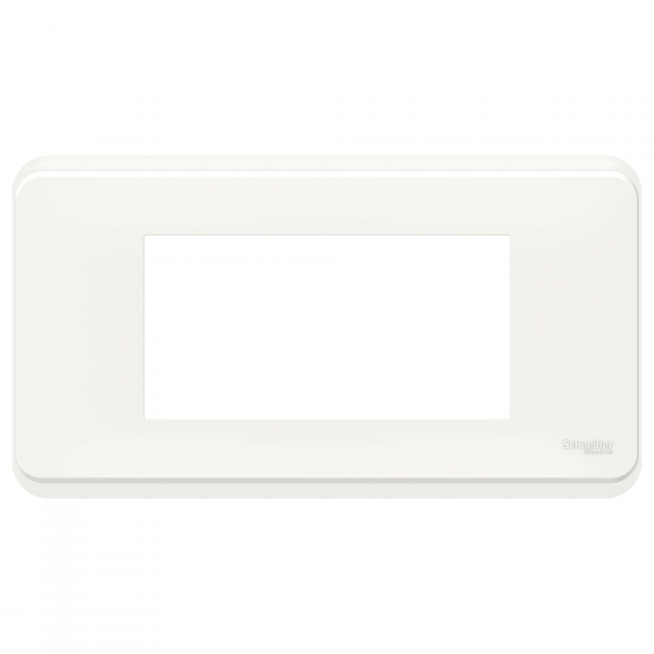 Vignette 2 produit Unica Pro - plaque de finition - Blanc - 4 modules | Ref : NU411418