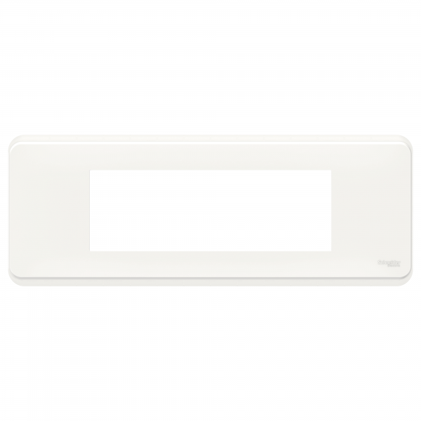 Vignette 2 produit Unica Pro - plaque de finition - Blanc antimicrobien - 6 modules | Ref : NU411620