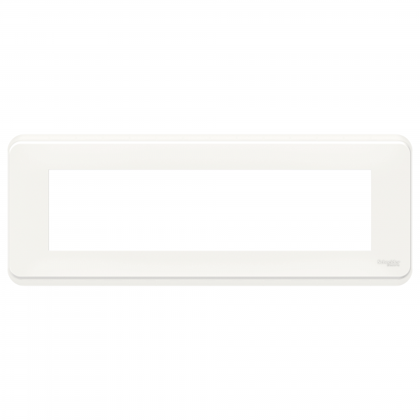 Vignette 2 produit Unica Pro - plaque de finition - Blanc - 8 modules | Ref : NU411818