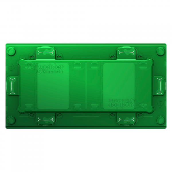 Vignette 2 produit Unica - support de fixation 4 mod / 2 postes + protection chantier - plastique | Ref : NU7004PC