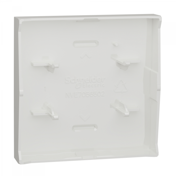 Vignette 2 produit Unica - enjoliveur interrupteur ou bouton-poussoir - 2 mod - Blanc | Ref : NU920018