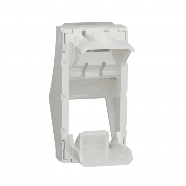 Vignette 2 produit Unica - prise pour 1 RJ45 S-One inclin - 1 mod - Blanc - mca seul | Ref : NU940618