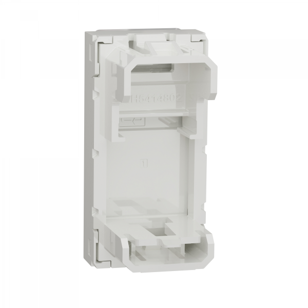 Vignette 2 produit Unica - prise pour 1 RJ45 S-One - 1 mod - Blanc - méca seul | Ref : NU941018