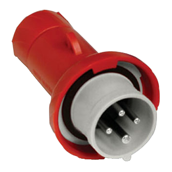 Vignette 2 produit PratiKa - fiche mobile industrielle droite 32 A - 3P+T - 380..415 V CA - IP67 | Ref : PKE32M734