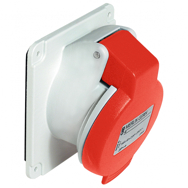 Vignette 2 produit PratiKa - socle de prise incline -16A - 3P+T - 380-415 V CA- IP44 -  vis | Ref : PKF16F434
