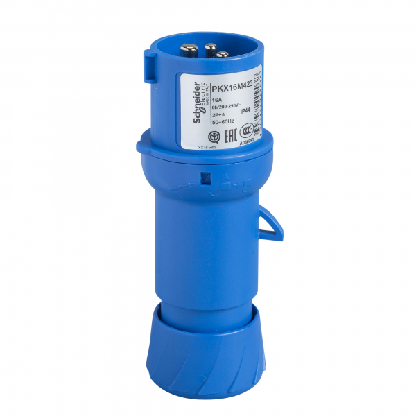 Vignette 2 produit PratiKa - fiche mobile industrielle droite - 16 A - 2P+T - 200-250 V CA - IP44 | Ref : PKX16M423