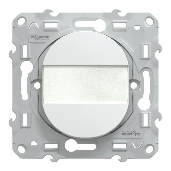 Vignette 2 produit Poussoir Porte Etiquette Blanc | Ref : S320266