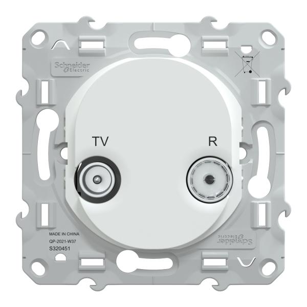 Vignette 2 produit Prise TV-R Blanc | Ref : S320451