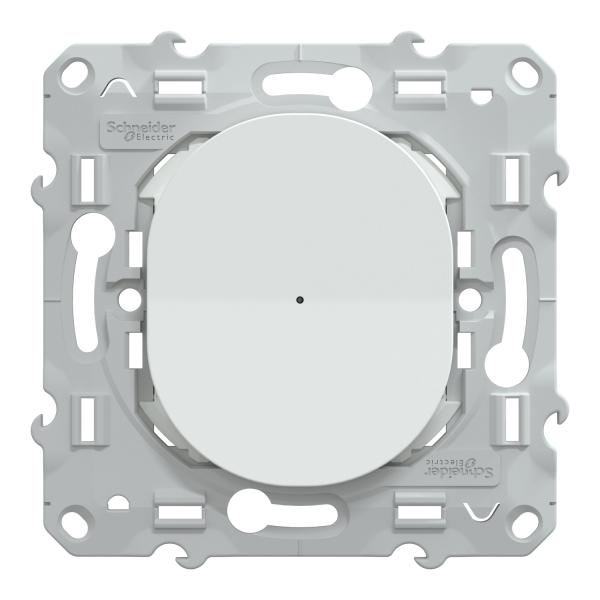 Vignette 2 produit Wiser Ovalis - bouton poussoir - 10A - zigbee - Blanc - permet de g�rer la lumiere en commande manuelle mais �galement via un assistant vocal et/ou smartphone en local ou � distance gr�ce � la passerelle wifi | Ref : S320530W