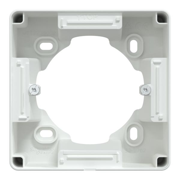 Vignette 2 produit Ovalis - Bote support 36 mm pour montage en saillie - 1 Poste de coloris - Blanc - certifi NF | Ref : S320762