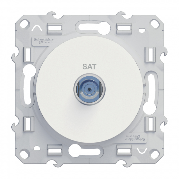 Vignette 2 produit Odace - prise satellite - blanc - type F  visser | Ref : S520446
