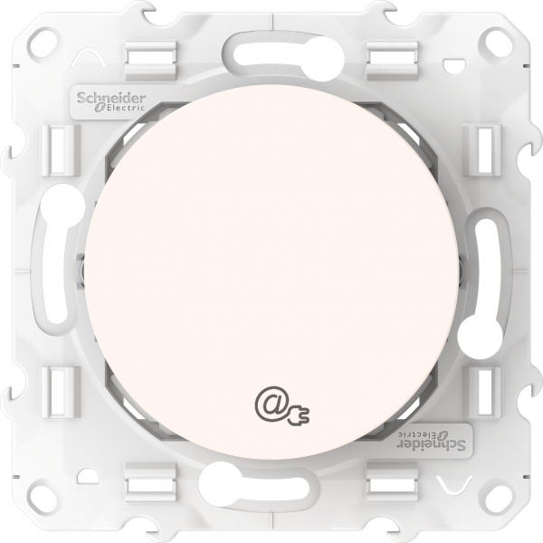 Vignette 2 produit Odace - prise RJ45 CPL - Blanc - standard HPAV et HPAV2 - 200Mbp/s | Ref : S520490
