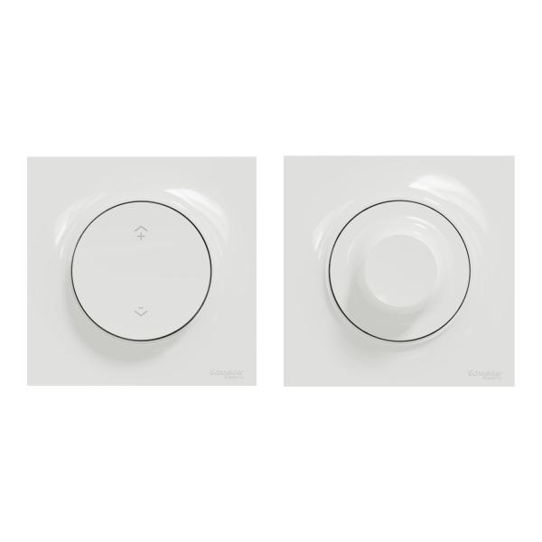 Vignette 2 produit Wiser Odace - Kit commande sans fils et variateur de lumière connexion directe zigbee 3.0 - permet de réaliser facilement un va et vient sans tirer de fils avec la commande sans fils et un variateur Wiser. | Ref : S520513K