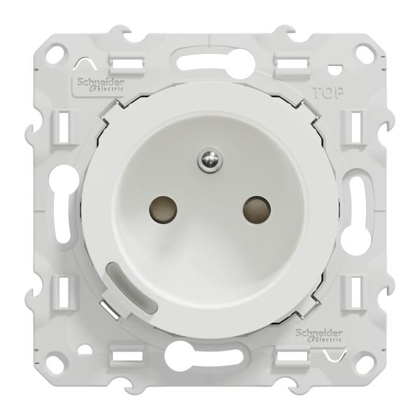 Vignette 2 produit Wiser Odace - Prise 2P+T connecte - 16A  - zigbee - Blanc | Ref : S520559