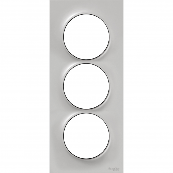 Vignette 2 produit Odace Styl - plaque 3 postes verticaux entraxe 57mm sable | Ref : S520716B1