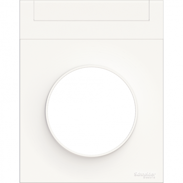 Vignette 2 produit Odace Styl Pratic, plaque Blanc avec porte etiquette 1 poste | Ref : S520732