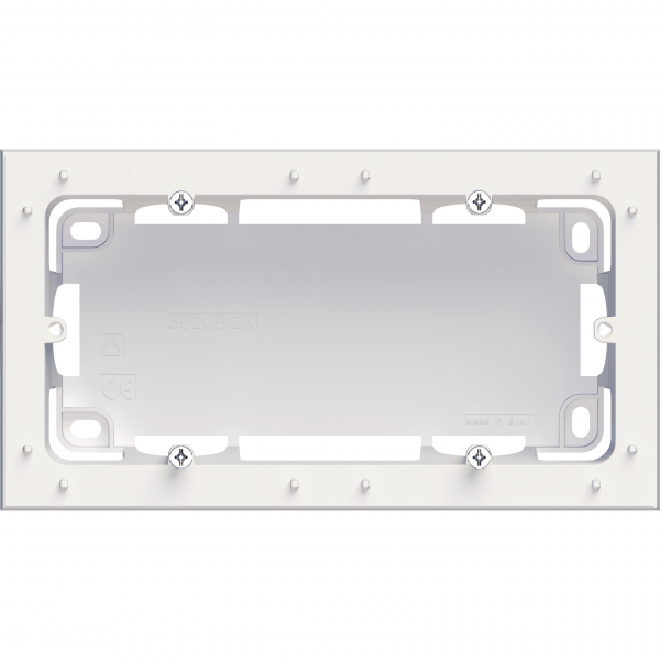 Vignette 2 produit Odace Styl, bote pour montage en saillie Blanc, 2 postes entraxe 71mm | Ref : S520764