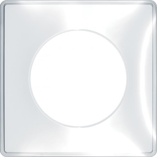 Vignette 2 produit Odace You Transparent, plaque de finition support Blanc 1 poste | Ref : S520902W