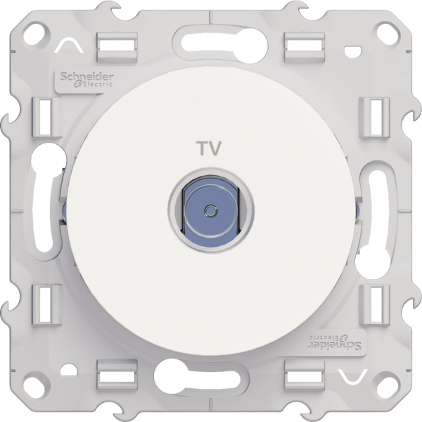 Vignette 2 produit Odace - prise TV - blanc - griffes montes | Ref : S525445