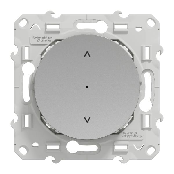 Vignette 2 produit Wiser Odace - interrupteur volet-roulant - 4A - zigbee - alu - permet de grer les volets roulants en commande manuelle mais galement via un assistant vocal et/ou smartphone en local ou  distance grce  la passerelle wifi | Ref : S530567W
