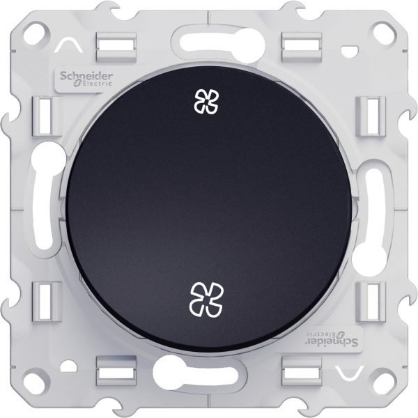 Vignette 2 produit Odace, interrupteur VMC Anthracite, sans position arrt,  vis | Ref : S540233