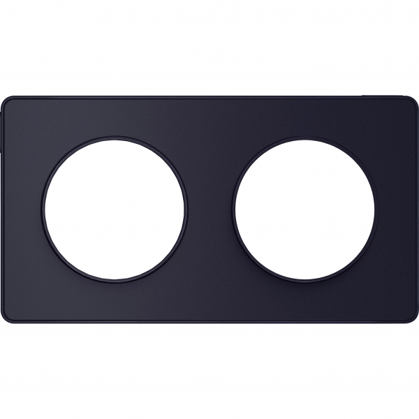 Vignette 2 produit Odace Touch, plaque Anthracite 2 postes horiz. ou vert. entraxe 71mm | Ref : S540804