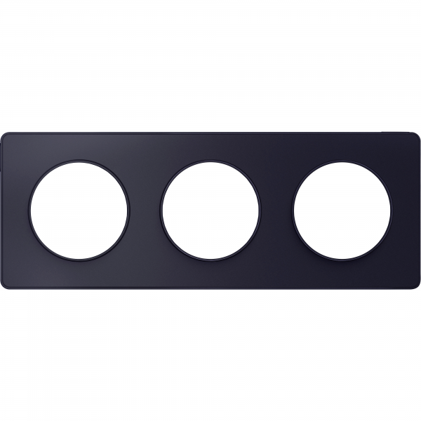 Vignette 2 produit Odace Touch, plaque Anthracite 3 postes horiz. ou vert. entraxe 71mm | Ref : S540806