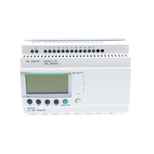Vignette 2 produit Zelio Logic - relais intelligent compact - 20 E/S 100..240Vca - ss horl. - affi. | Ref : SR2A201FU