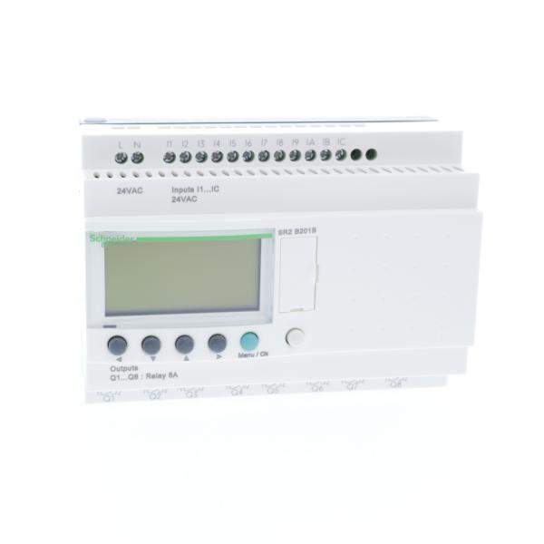 Vignette 2 produit relais intelligent compact Zelio Logic - 20 E S - 24 V CA - horloge - affichage | Ref : SR2B201B