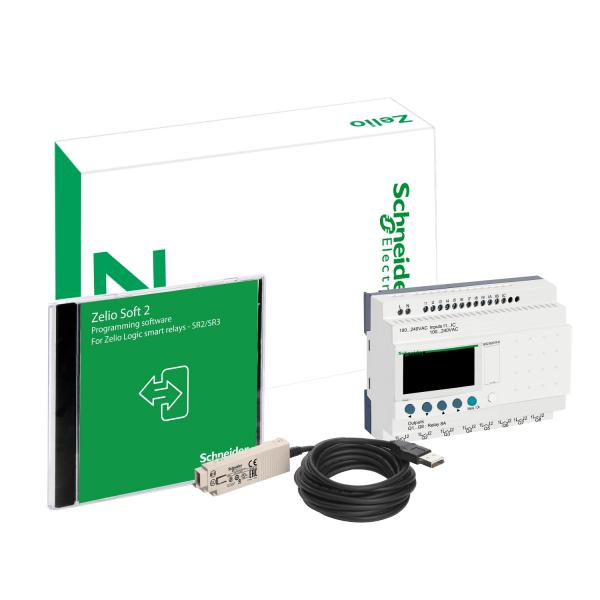 Vignette 2 produit Zelio Logic - relais intelligent compact - pack découverte - 20 E/S 100..240Vca | Ref : SR2PACK2FU