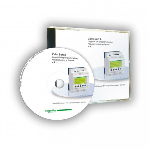 Vignette 2 produit Zelio Logic - logiciel de programmation Zelio Soft 2 multilingue - CD-ROM | Ref : SR2SFT01