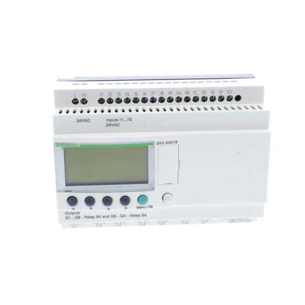 Vignette 2 produit Zelio Logic - relais intelligent modul.- 24 E/S - 24Vca - horloge - affichage | Ref : SR3B261B