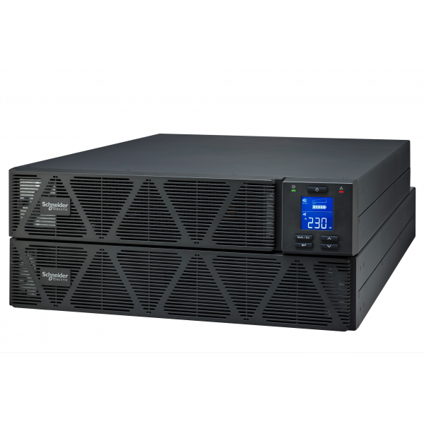 Vignette 2 produit Easy UPS SRVS - onduleur on-line double conversion - 3 kVA - modle rackable avec batterie intgre - extensible en autonomie - entre 1 prise IEC C20 - sortie 6 prises IEC C13 + une prise 1 C19 - 230V - USB - RS232 - LCD - autonomie 13min | Ref : SRVS3KRILRK
