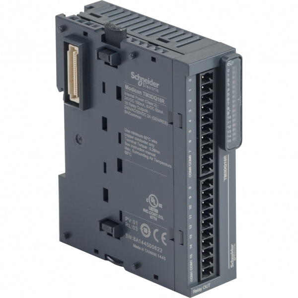 Vignette 2 produit Modicon TM3. module 16 sorties TOR. relais 2A. � vis | Ref : TM3DQ16R