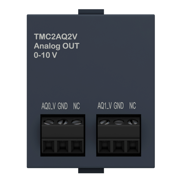 Vignette 2 produit Modicon M221, cartouche 2 sorties analogiques, tension 0-10V | Ref : TMC2AQ2V