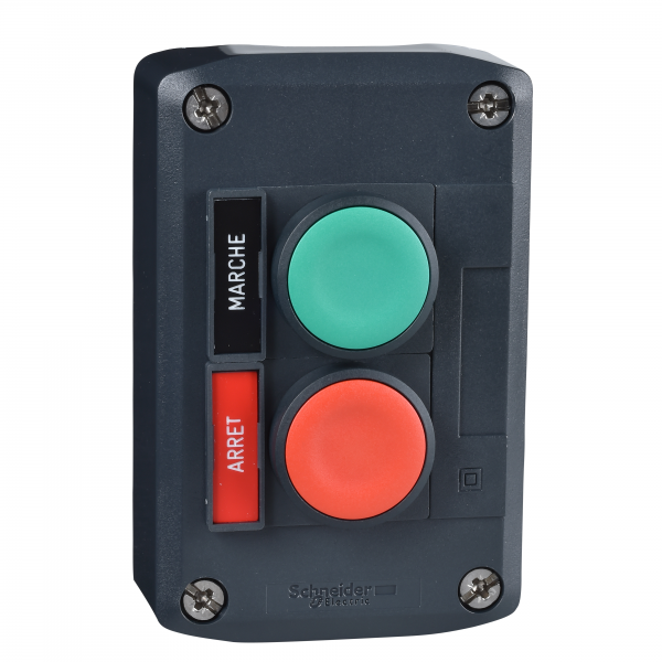 Vignette 2 produit Harmony boite - 2 boutons poussoirs 22 - vert /rouge | Ref : XALD211