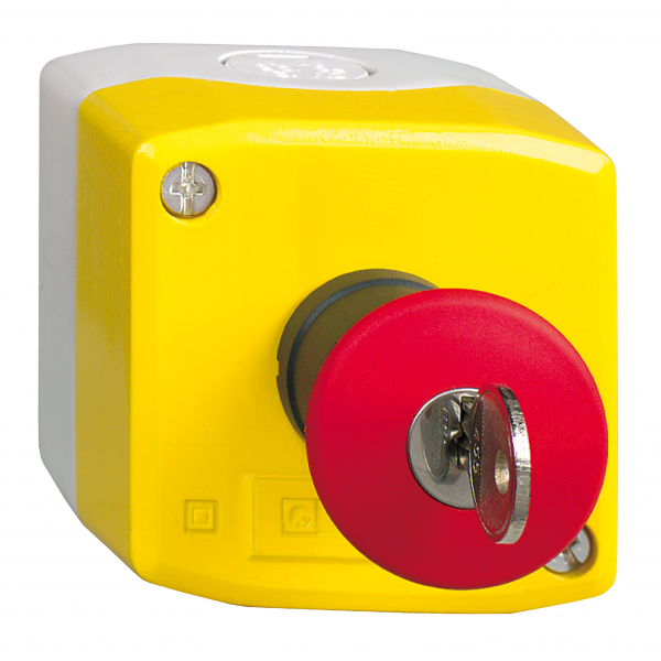 Vignette 2 produit Harmony XAL - boite jaune arrt urgen rouge - pouss tourn  cl - 1F+2O - 40 | Ref : XALK188G