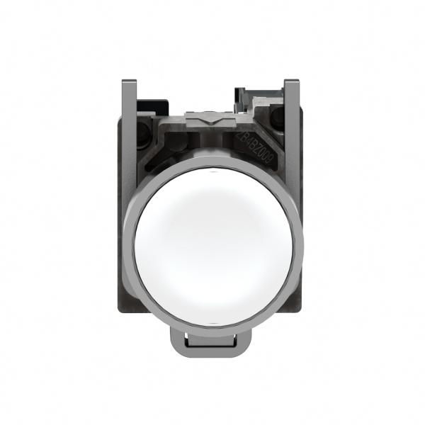 Vignette 2 produit Harmony XB4 - bouton poussoir  impulsion - 22 - blanc - 1F - vis trier | Ref : XB4BA11