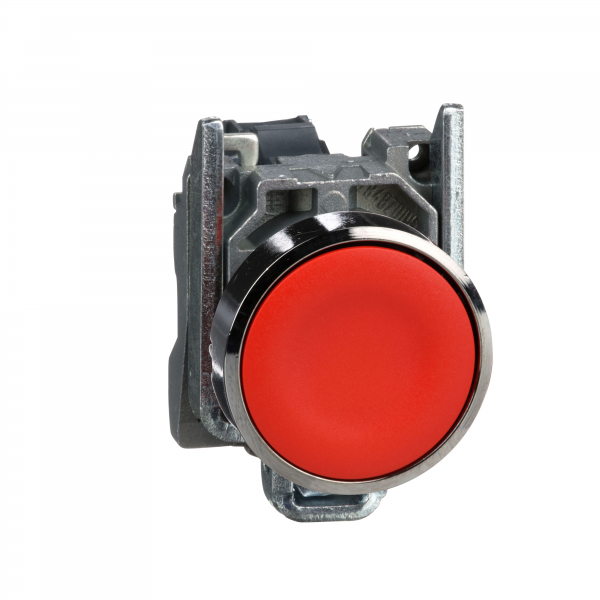 Vignette 2 produit Harmony XB4 - bouton poussoir  impulsion - 22 - rouge - 1O - vis trier | Ref : XB4BA42