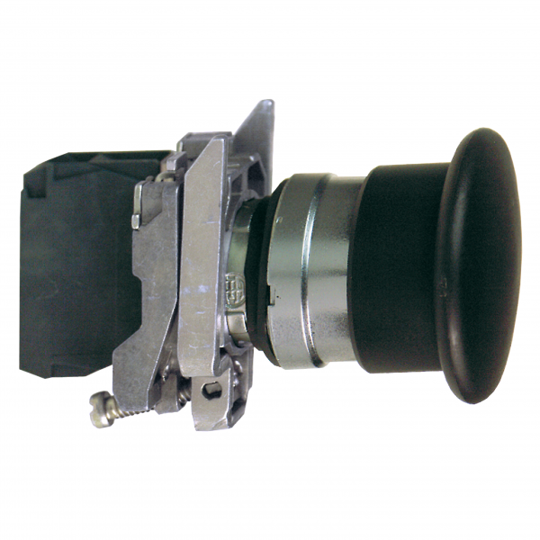 Vignette 2 produit Harmony XB4 - bouton poussoir  impulsion - coup de poing 40 - noir - 1F - vis | Ref : XB4BC21