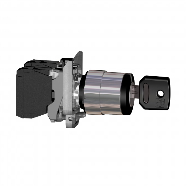 Vignette 2 produit Harmony XB4 - bouton  cl 455 - 22 - 2 pos fix - retr G - 1F - vis trier | Ref : XB4BG21