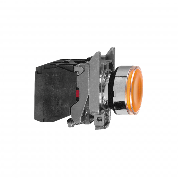 Vignette 2 produit Harmony XB4 - poussoir lumineux LED - 1F+1O - orange - 22 - 230VAC | Ref : XB4BW35M5