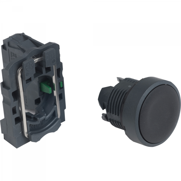 Vignette 2 produit Harmony XB5 - bouton poussoir  impulsion - 22 - noir - 1F - vis trier | Ref : XB5AA21