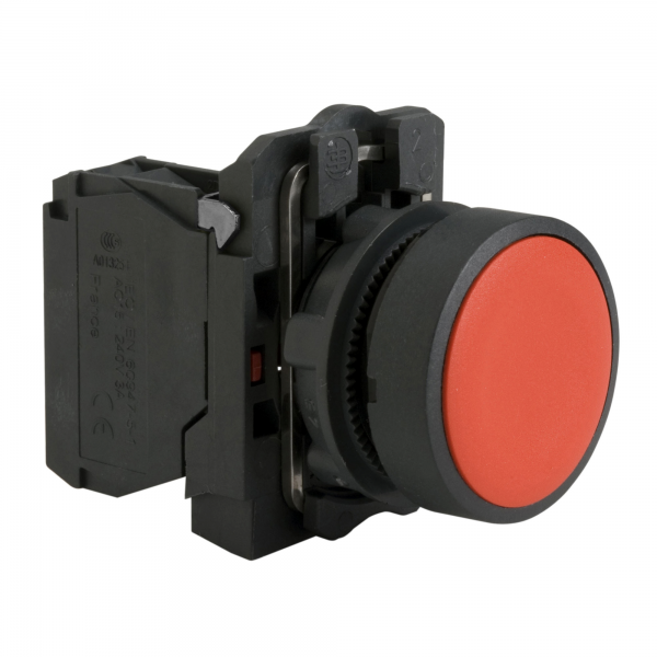 Vignette 2 produit Harmony XB5 - bouton poussoir  impulsion - 22 - rouge - 1O - vis trier | Ref : XB5AA42