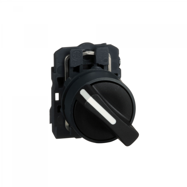 Vignette 2 produit Harmony XB5 - bouton tournant manette - 22 - 2 pos fix - noir - 1F - vis trier | Ref : XB5AD21