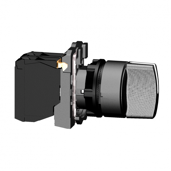 Vignette 2 produit Harmony XB5 - bouton tournant à manette - Ø22 - 2 pos à rap. - noir - 1F - vis | Ref : XB5AD41