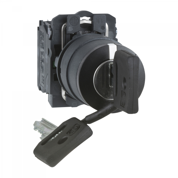 Vignette 2 produit Harmony XB5 - bouton  cl 455 - 22 - 3 pos fix - retr C - 2F - vis trier | Ref : XB5AG33