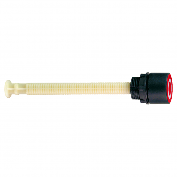 Vignette 2 produit Harmony XB5 - bouton pouss RAZ Ø22 - course 17/120 - dépassant - marqué - rouge | Ref : XB5AL84101
